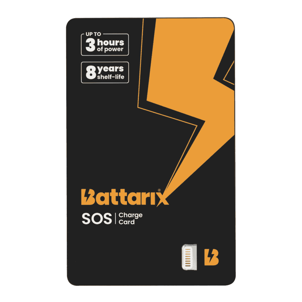 La tarjeta de carga de emergencia mas pequeña del mundo.